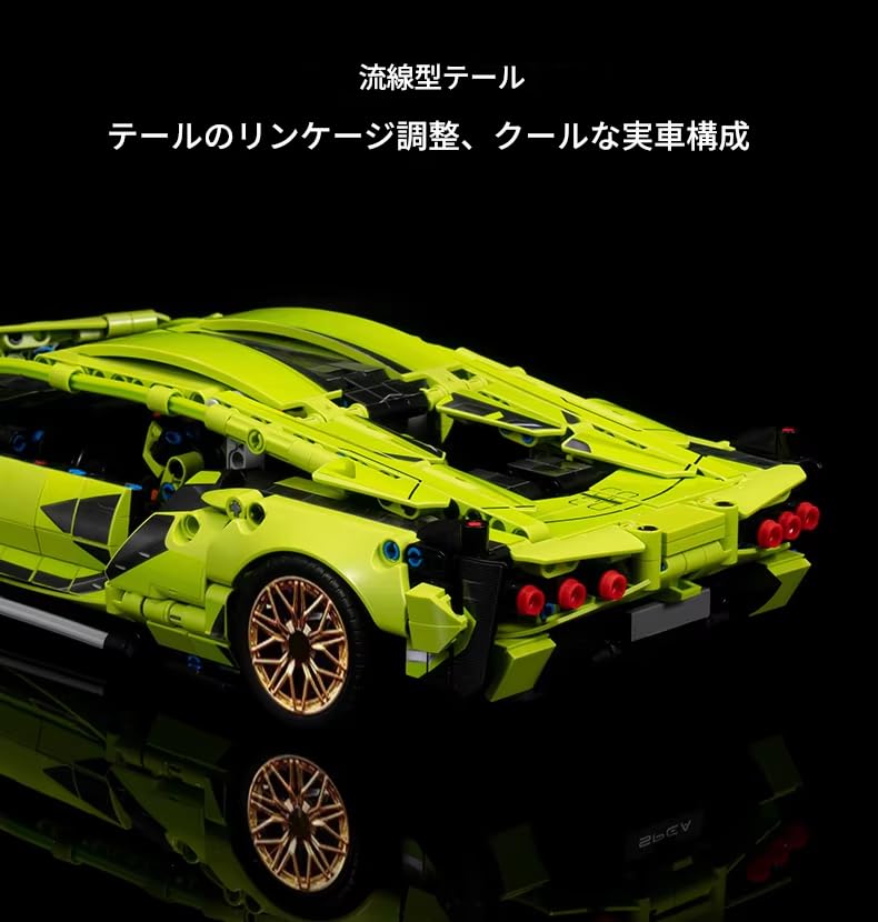 Zmart Technological Building Blocks Racing Car Static Model Car Version for Construction Block Technic Building Sports Minifigure Assembly Building