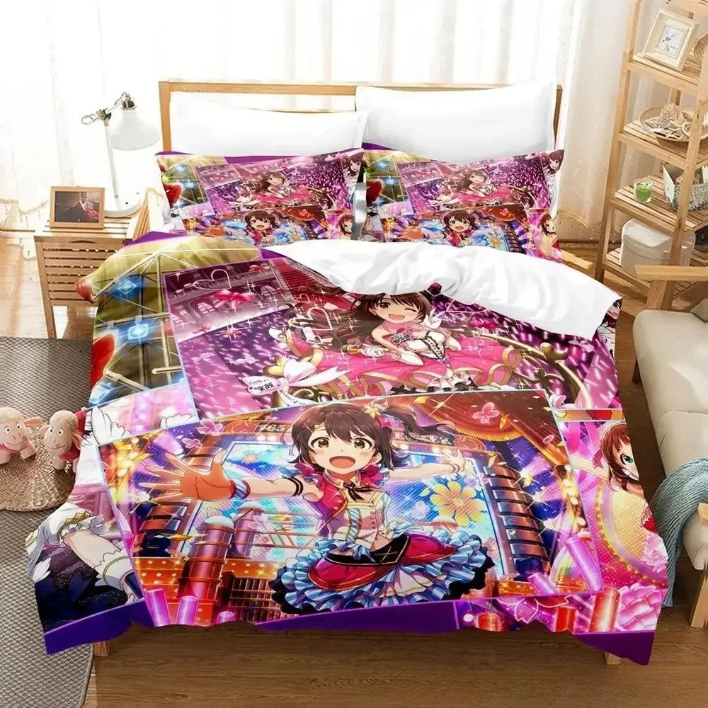Idol Singer Bedding Set Single Twin Full Queen King Size Bed Set Adult Kid Bedroom Duvet cover Sets 3D Print Love Live!