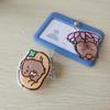ID Card Clips Capybara Badge Reel Cartoon Hospital Badge Holder Name Card Holder  School Supplies
