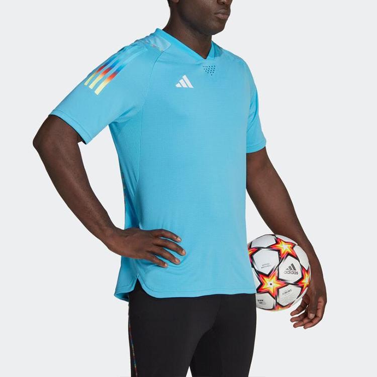 adidas Мужские синие футбольные майки умеренного прямого кроя HJ9942