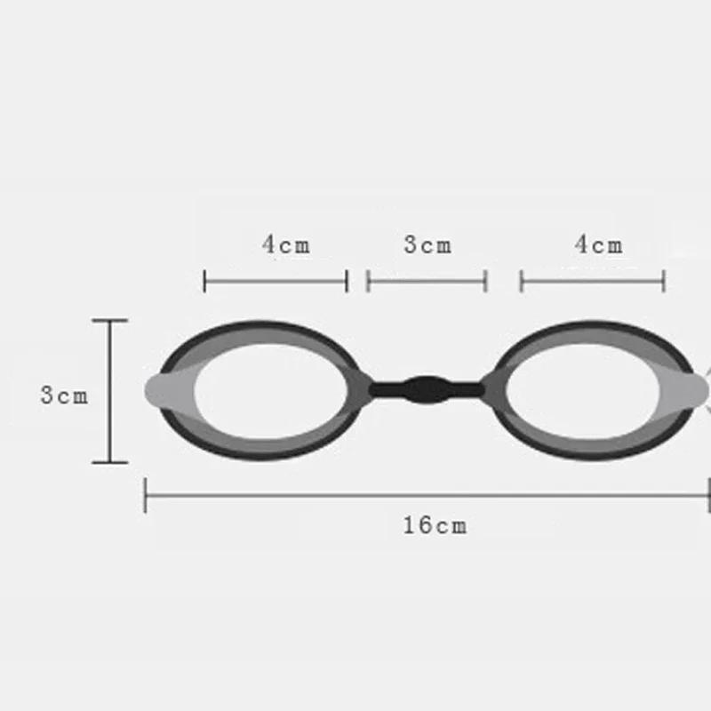 Очки для плавания противотуманные анти-ультрафиолетовые с высоким разрешением плоское зеркало для взрослых мальчиков девочек силиконовые Регулируемые без ограничений