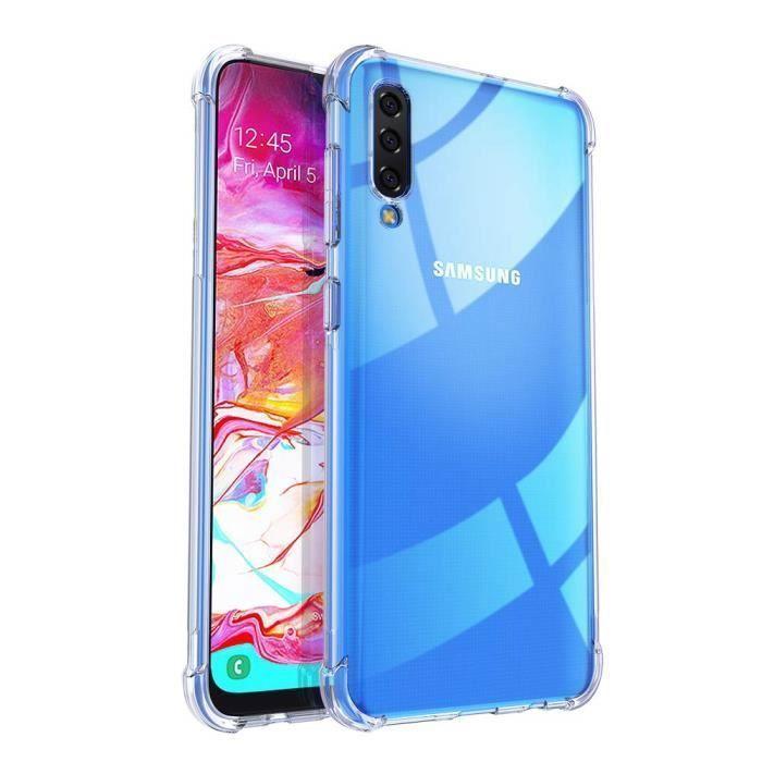Чехол - Phonillico® - Samsung Galaxy A70 - Прозрачный гель ТПУ - Мягкий - Противоударный
