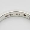 Used TIFFANY&Co. Ring Stacking band EU#49 Silver925/diamond 2.5g Silver 1PD