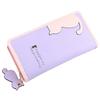 Lady Cute Carton Cat Pandent Short Long Purse Card Holder Zipper Coin Bag Wallet