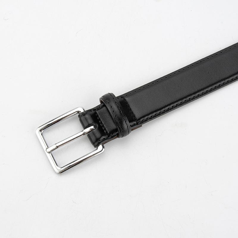 Classic Women's Genuine Leather Belt, Fashionable Alloy Pin Buckle, Jeans Dress, Decorative Cowhide Leather Belt for Girls