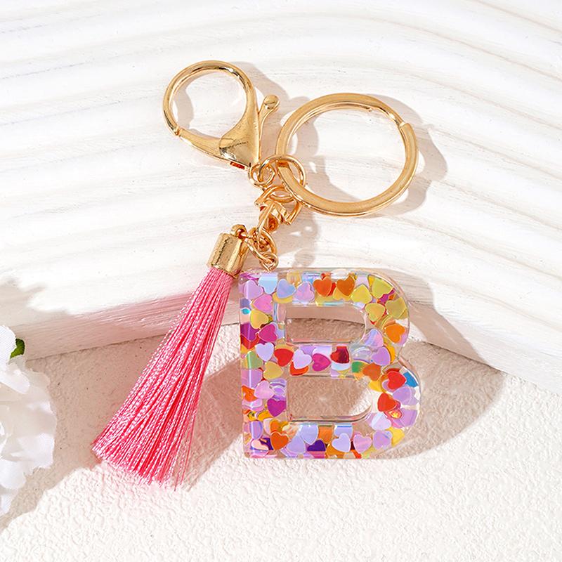 Брелок из смолы с буквами AZ 26, инициалами, бабочкой, кисточкой, подвеской, брелоком, изысканным украшением для рюкзака, аксессуарами, подарками