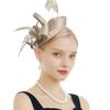 Чародеи для женщин, шляпа для чаепития, повязка на голову, дерби, свадебная церковь, свадебный коктейль, заколка для волос с перьями