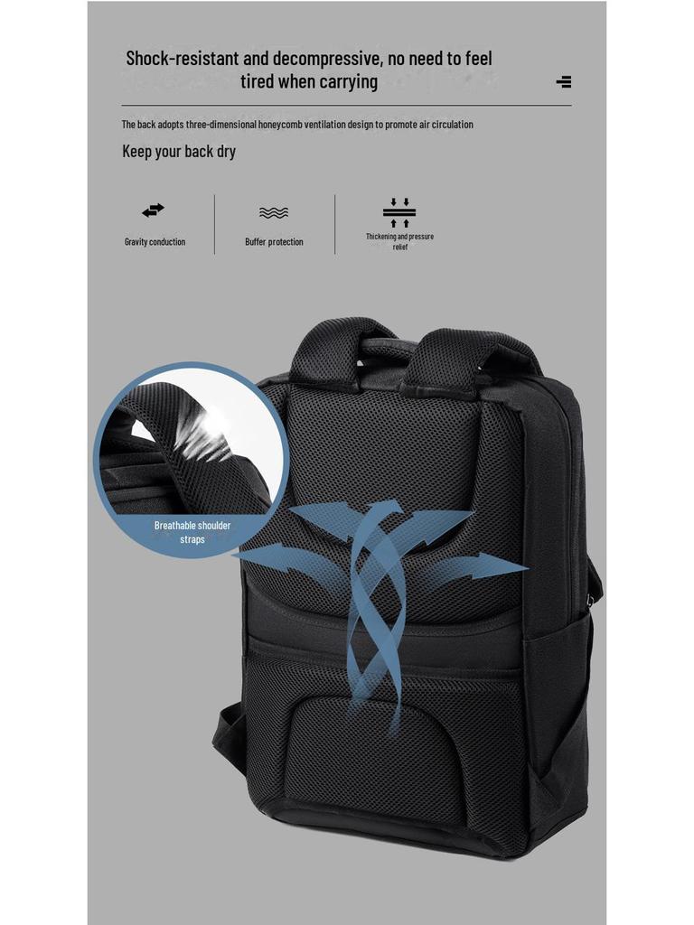 Трендовый водонепроницаемый рюкзак для ноутбука для мужчин и женщин - Высококлассная мода для работы, путешествий и учебы