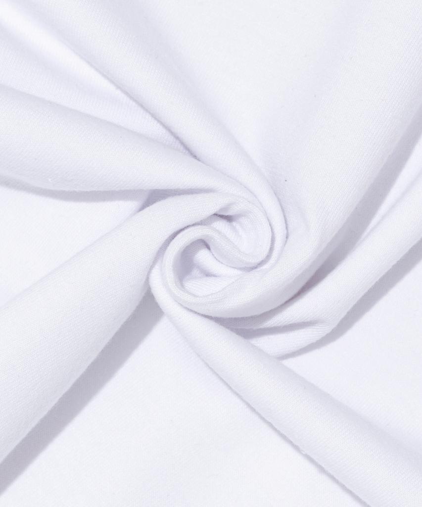 ROIDESROIS Ribbon Print Oversized Short Sleeve T-Shirt (White)