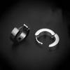 2pcs Stainless Steel Round Huggie Hoop Earrings Unisex Ear Buckle New Piercing Ear Studs  Men