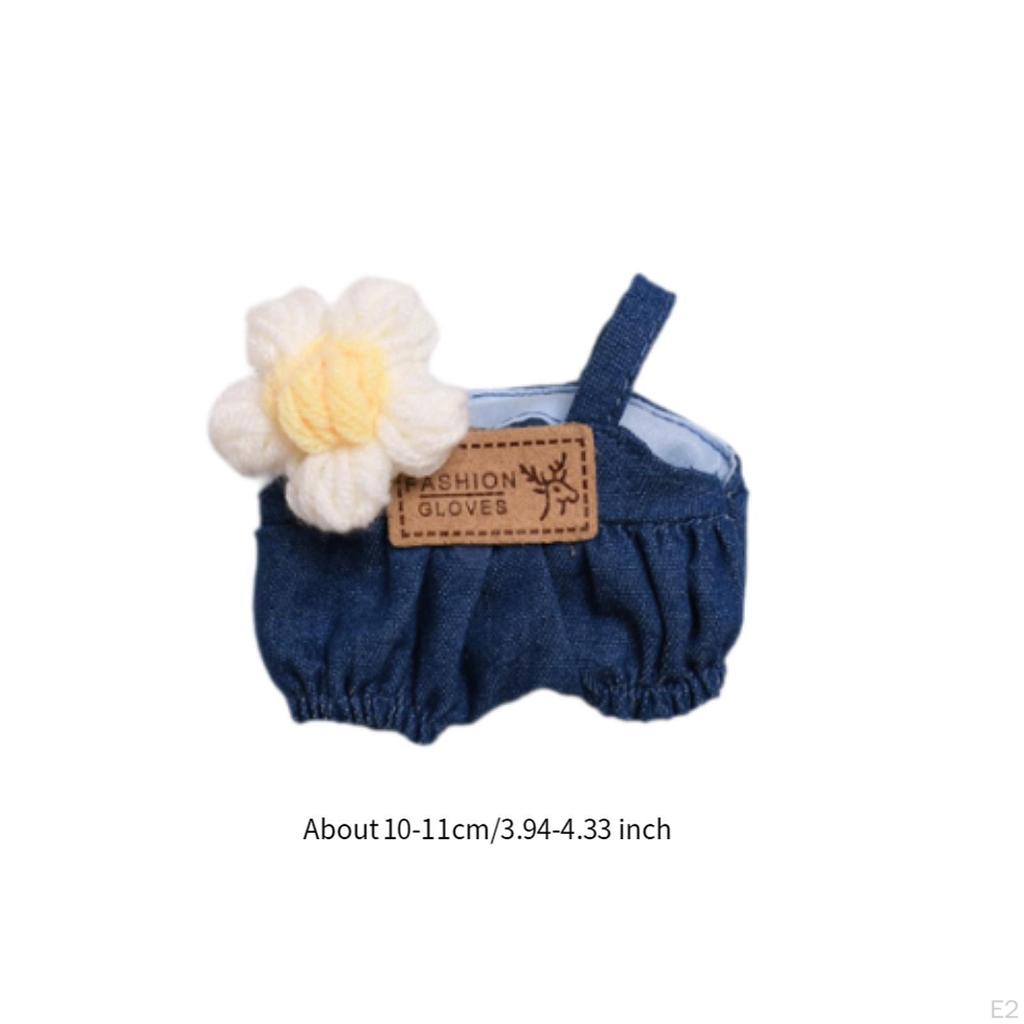 Plush Doll Pants Dress Up Educational Flexibility Photo Props Replacement Outfit Overalls for