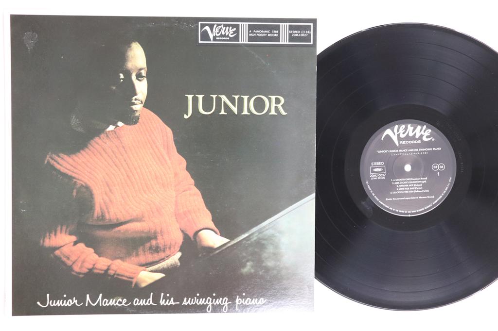 LP Record JUNIOR MANCE  Junior 20MJ0027 VERVE 1985 Japan Jazz Used