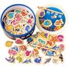 Educational Wooden Magnetic Fishing Game For Children Ocean Animal Cognition And Parent-child Interactive Toy
