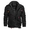 Autumn and Winter Men's Removable Hooded Fleece Thickened Washed Jacket Large Size Casual Jacket