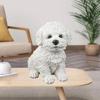 Милая статуэтка собаки бишон фризе, праздничная собака, украшение рабочего стола, статуэтка собаки, декор для дома и офиса