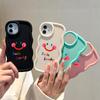 For iPhone Redmi 13 13C 14C Note 13 12 Pro Samsung A05 A06 A13 A14 A15 A16 Honor X6 X6a X8 X8a Wave Edge Smile Letter Design TPU Soft Phone Case