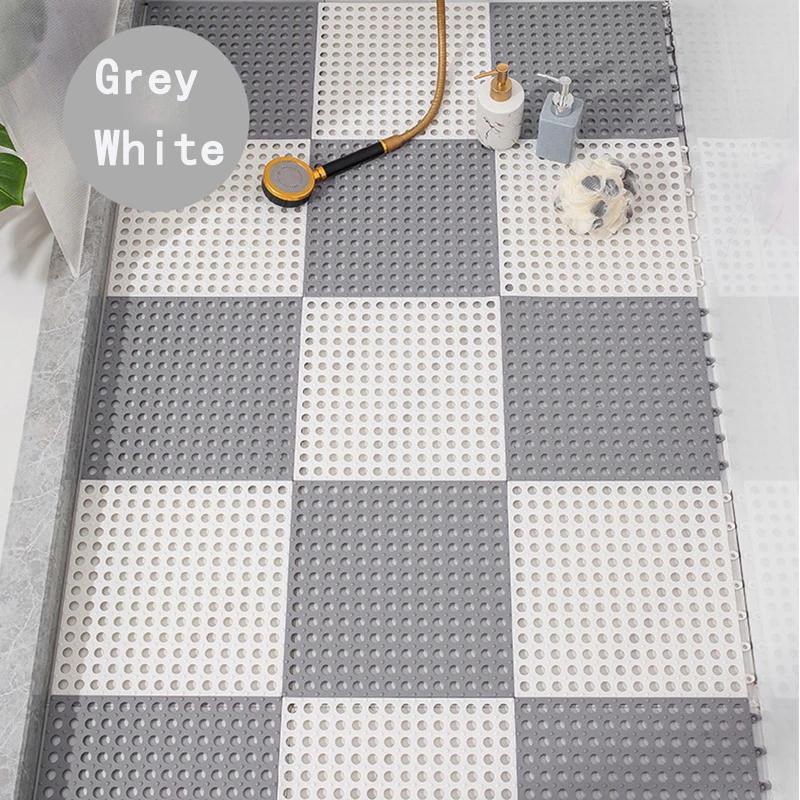 30x30 см Нескользящий коврик для ванной комнаты Бытовая ванная комната Туалет Сращивание Лоскутное Заземляющий Коврик Коврики для ног Ванна Душ Водонепроницаемые Коврики