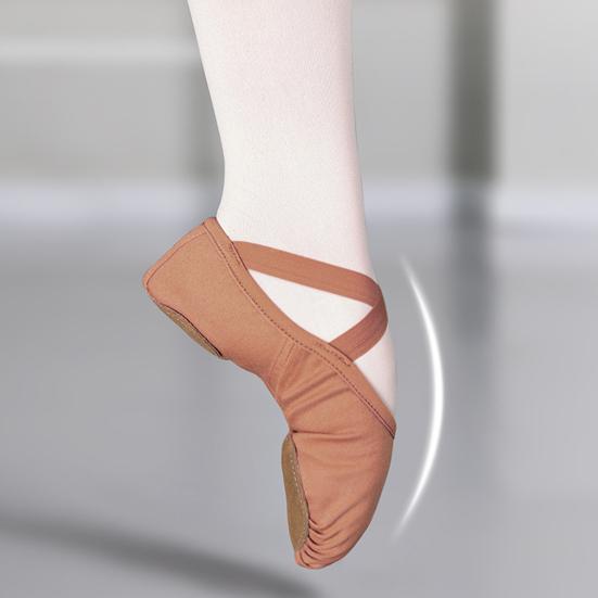 Yousheng, 1 пара балетных туфель для девочек, танцевальная обувь из эластичной ткани, мягкие дышащие, износостойкие, легкие танцевальные тапочки для малышей, обувь