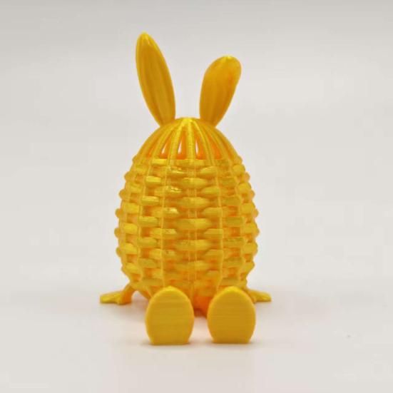 3D-печатные пасхальные яйца, гибкие, подвижные, яйцо-кролик, наполнители для пасхальной корзины, для вечеринок, декор для дома, офиса, стола