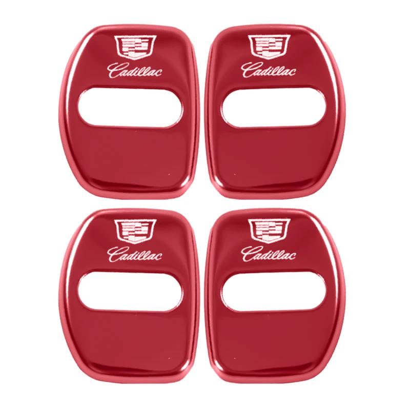 Car Decoration 4pcs Door Lock Cover Case for Cadillac CTS CT4 CT5 CT6 XT4 XT5 XT6 Metal Auto Exterior Accessories