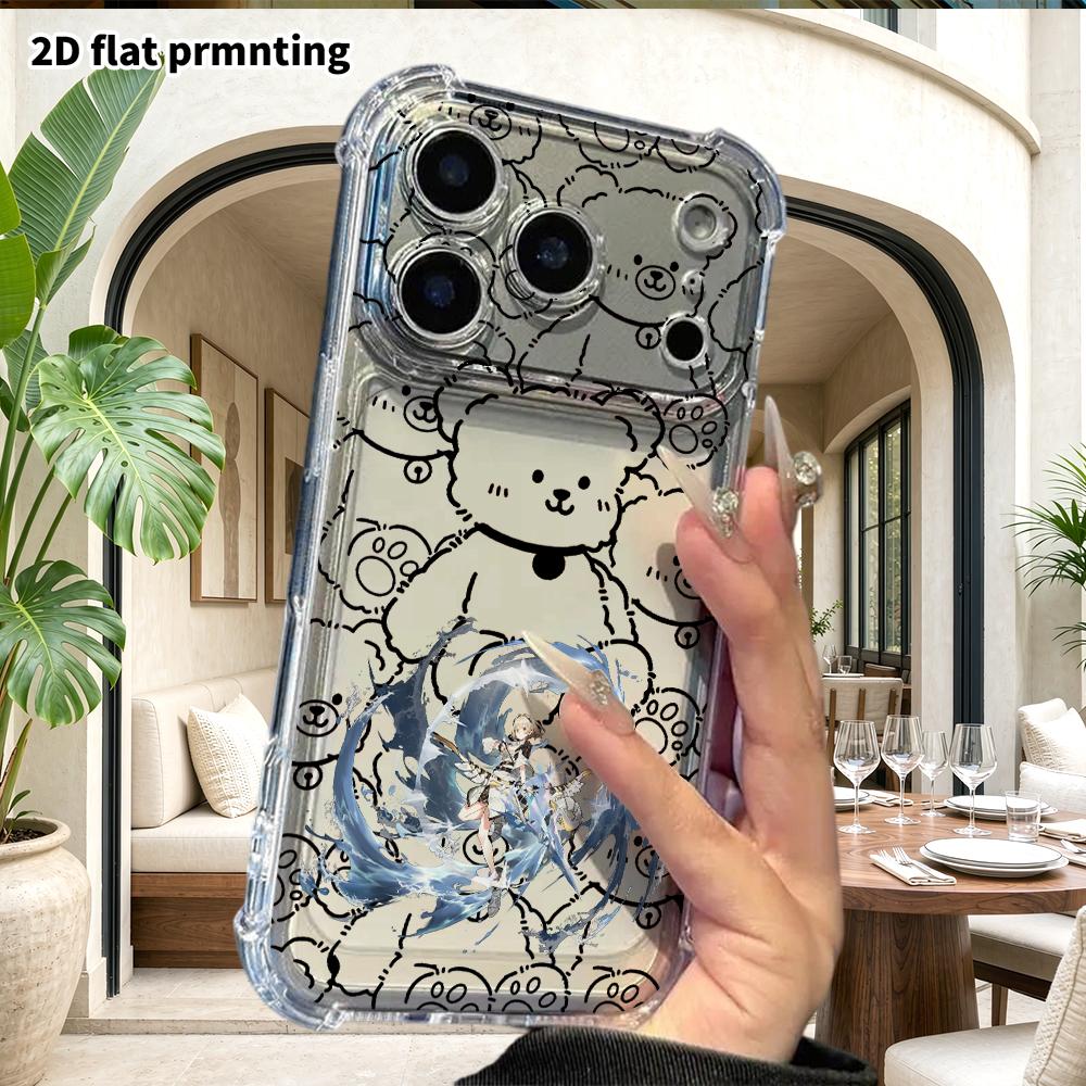 Чехол для телефона: 2D плоский, подходит для iPhone 18 17 16 15 14 13 Pro, прозрачный защитный чехол с четырьмя углами, лучник, рождественские и хэллоуинские подарки