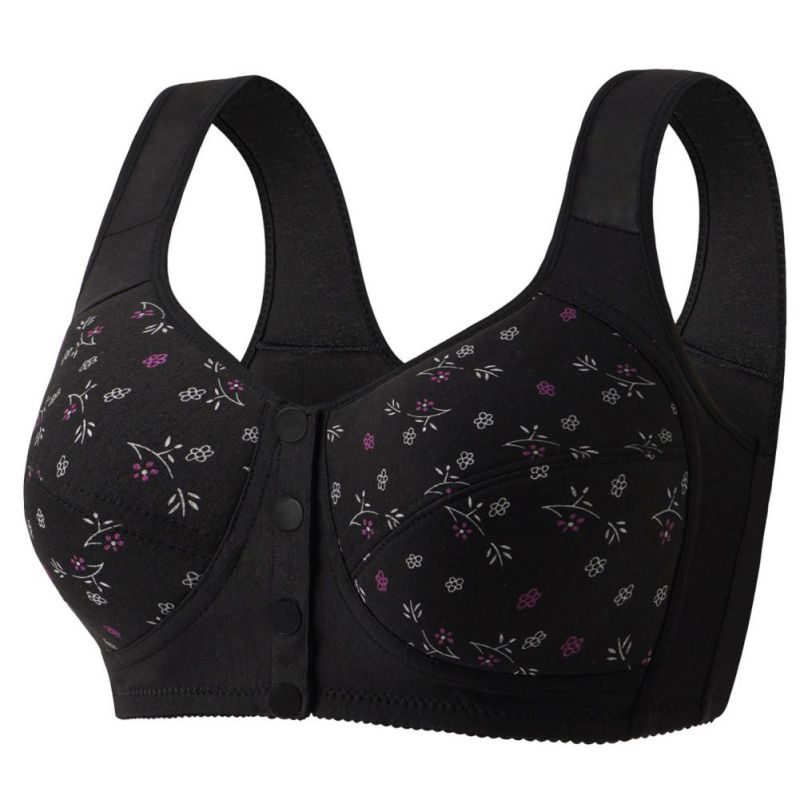 Женский бюстгальтер большого размера с передней застежкой Бюстгальтер на широких бретелях