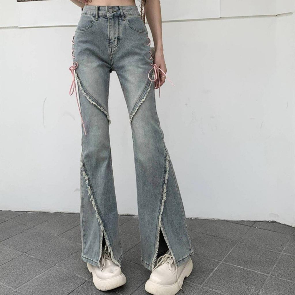 Модные женские узкие джинсы, прямые повседневные брюки с высокой талией