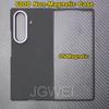 For samsung galaxy z fold 7 carbon case 600d kevlar aramid fiber fabric ultra thin hard cover magnetic balckSlimlightred premium