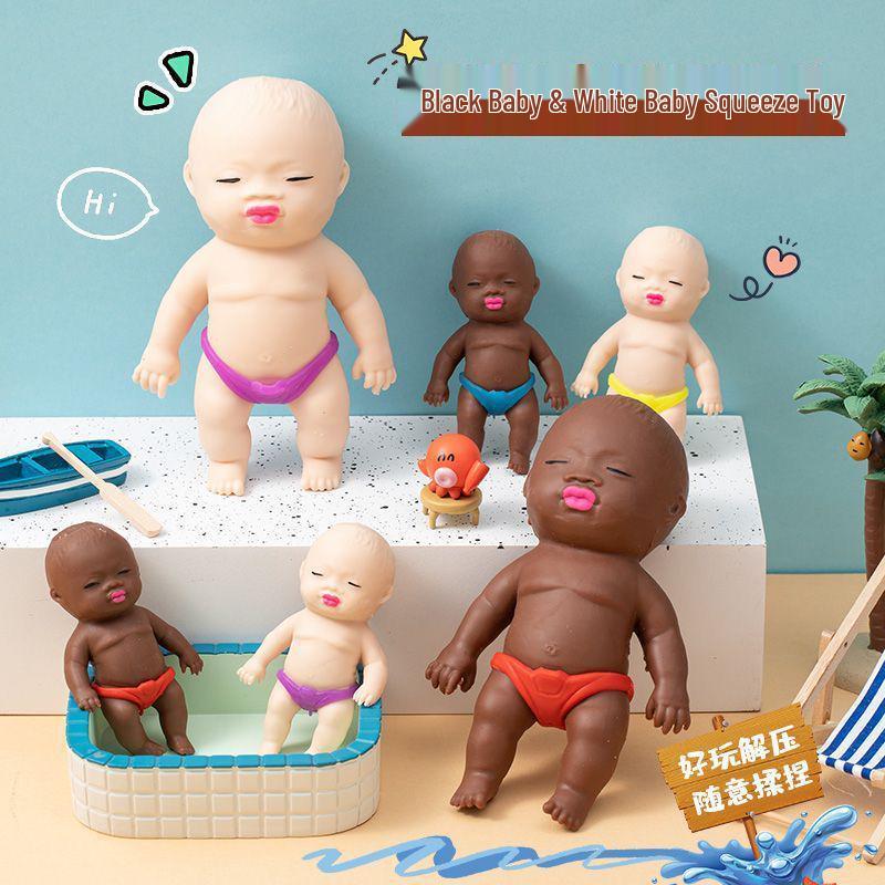 Игрушка-антистресс для куклы с черным тоном кожи