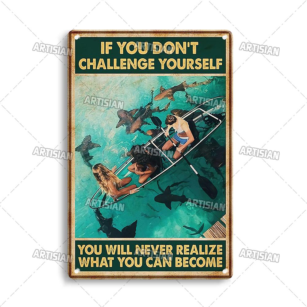 Художественный Плавание Металлический Знак Дайвинг Жестяной Плакат Спорт Океан Декоративная Тарелка Настенный Декор Гараж Бар Паб Клуб Отель Кафе Кухня
