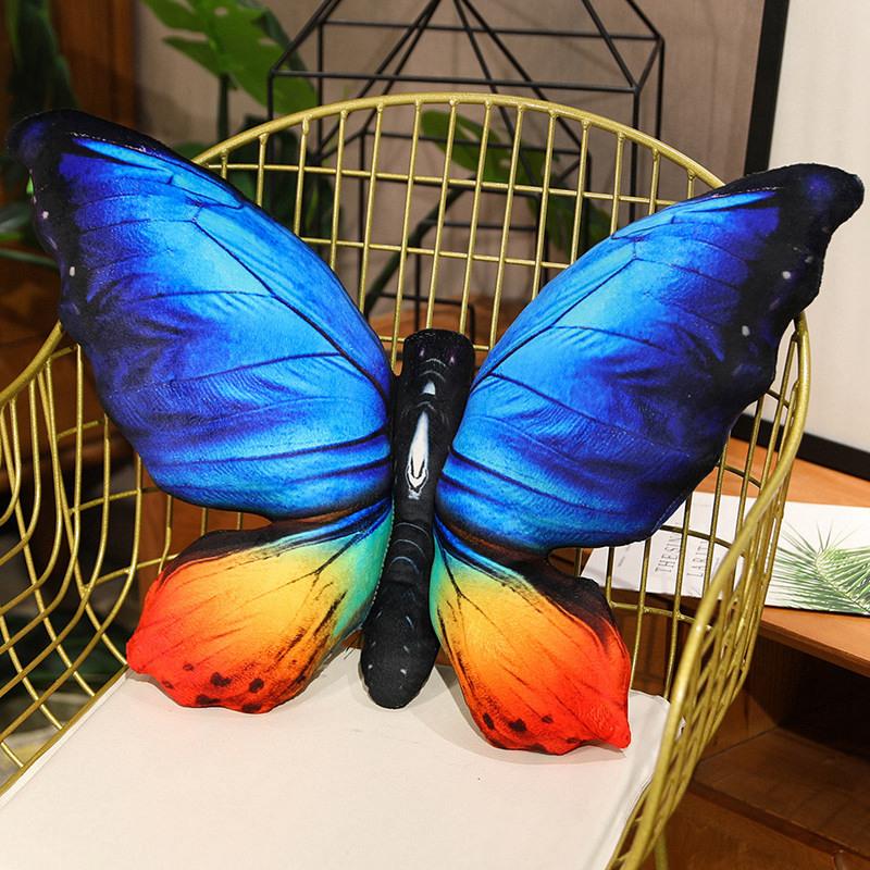 Красочные 3D Подушки Бабочки для Девичьей Комнаты Подушки Мягкие Подушки Бабочки Диван Подушка на Талию Спальня Диван Кровать Прикроватная Подушка Декор