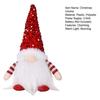 LED Light Up Christmas Gnomes Soft Plush Warm Lighted Dwarf Doll Ornaments with Glitter Sequins Hat for Home Table Decor