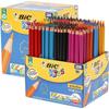 BIC Kids Triangular Woodfree Coloring Pencils with Super Strong Lead. Eco-friendly, Contains 50% Recycled Material,
