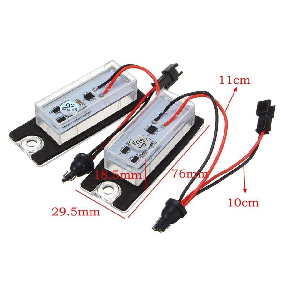 2 шт. Светодиодные фонари номерного знака без ошибок, подходят для Volvo S80 V70 XC70 S60 XC90