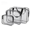 Kaiguang Transparent PVC Multipurpose Cosmetic and Toiletry Bag Set