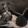 Ретро Черно-серебряная Фигурка Гнома Хэллоуин Готский Гном Фигурка из Смолы, Темный Безликий Кукла Колдуна для Декора Колдовства Настольная Полка, Жуткий Дом