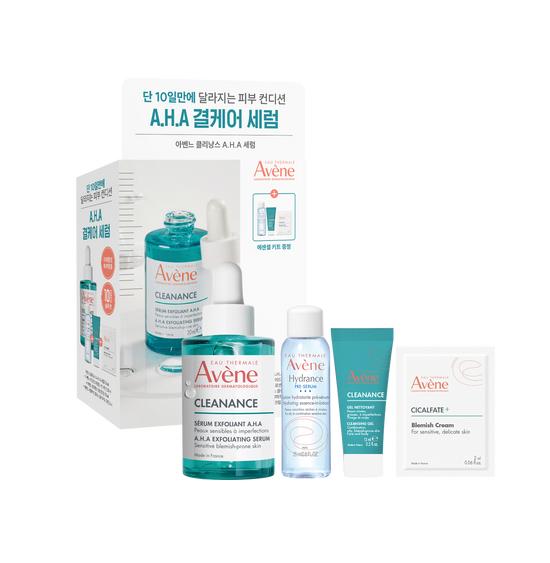 Avene Cleanance A.H.A. Serum 30ml Promotion (+ Essence Lotion 25ml + Cleansing Gel 15ml + Blemish Schick Rim 2ml)
