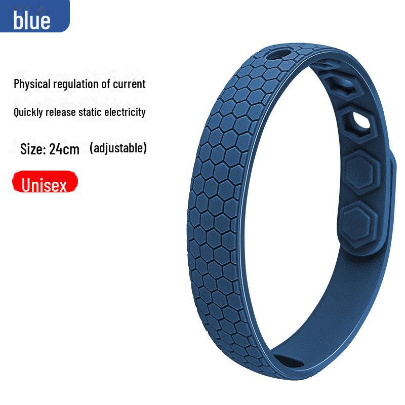Мужской беспроводной антистатический силиконовый браслет для устранения статического электричества