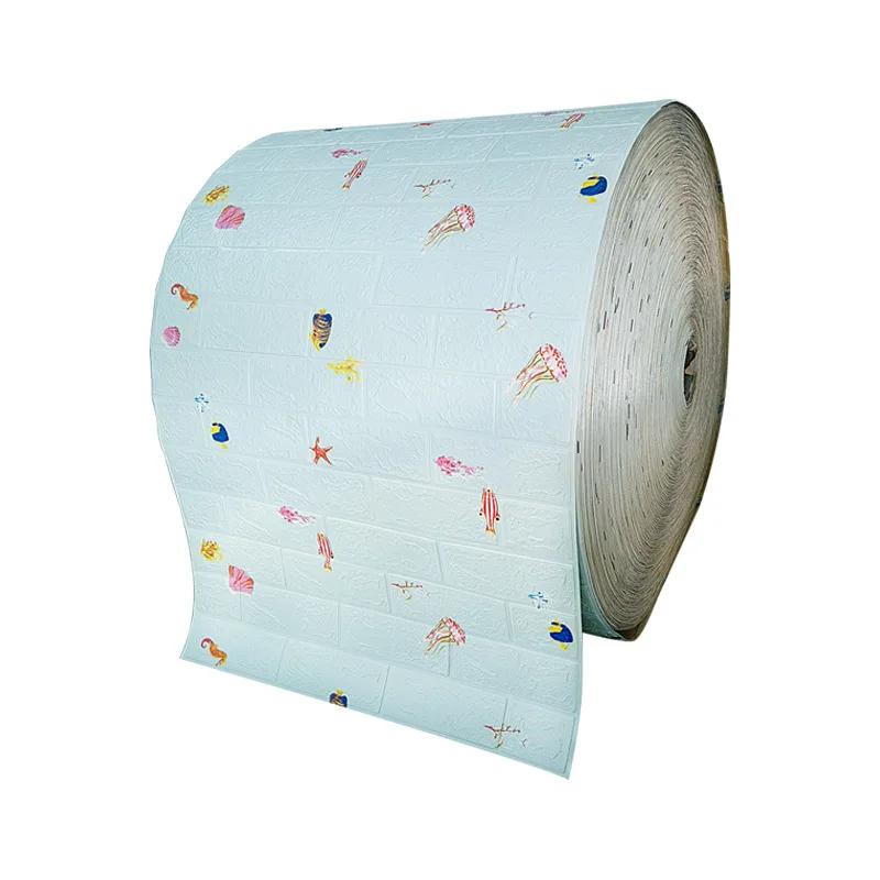 3/5/10 м 3D Самоклеящиеся обои Непрерывные Водонепроницаемые Наклейки на кирпичную стену Гостиная Спальня Детская комната Домашнее украшение