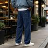 Мужские вельветовые брюки-карго с множеством карманов Свободный крой Винтажный Повседневный Прямая штанина для повседневной носки