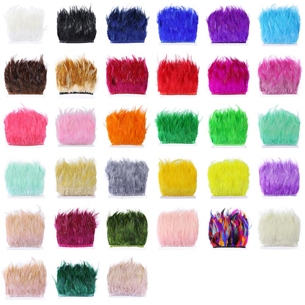 Featherwholesale Цветные Обрезки Куриных Перьев 10-15 см Лента для Шитья Натуральное Перья Фазана для Поделок Платья Вечеринки Костюма Декор из Перьев