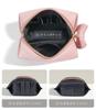 Rownyeon Portable Makeup Cute Ribbon Korean PU Birthday Gift Pouch, Design, Compact, Multi-Compartment, Style, Water-Repellent Leather, Mini, Small,