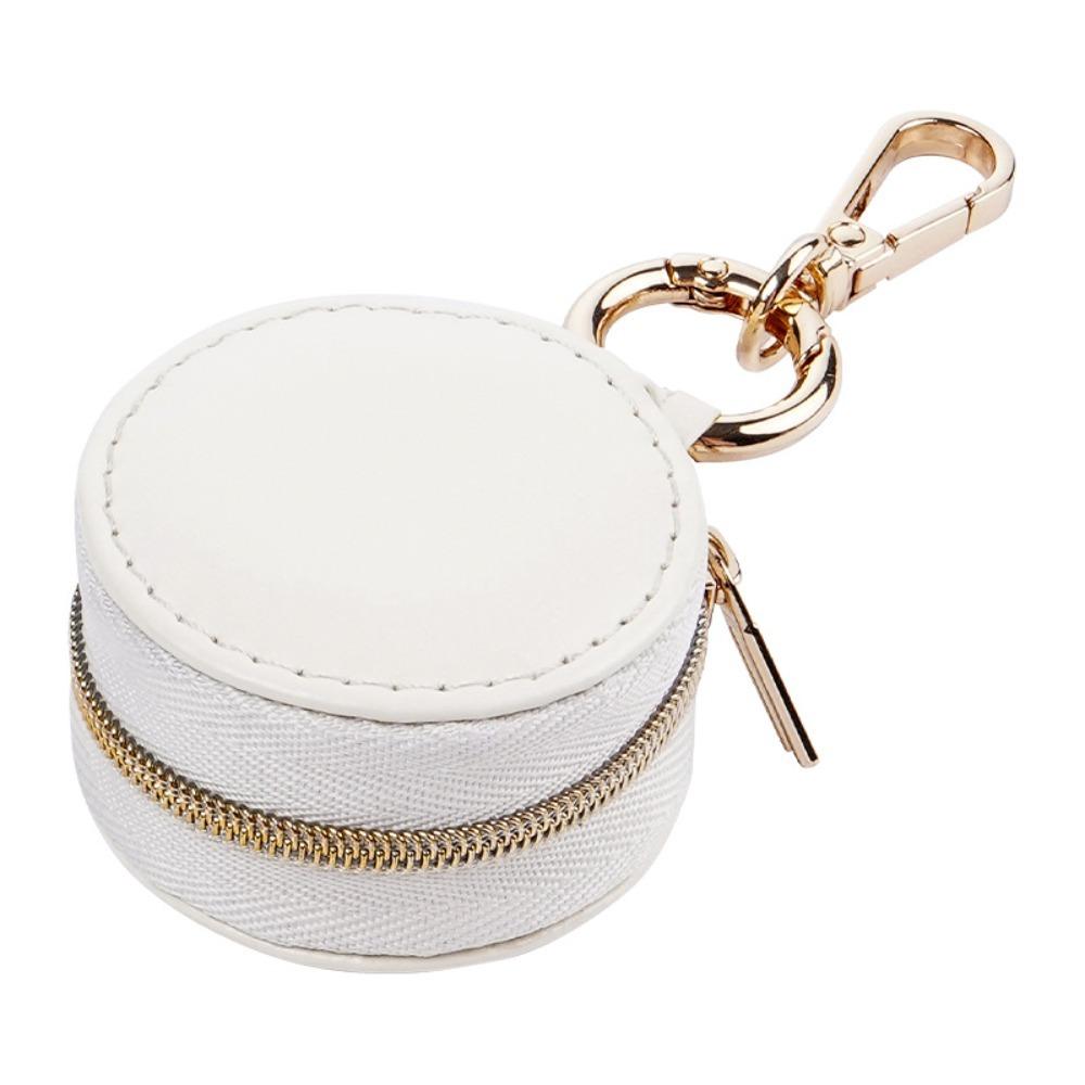 Round Mini Jewelry Box Necklace Display Ring Packaging Box Portable Travel Bag Travel