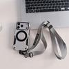 Crossbody Lanyard Shockproof For Magsafe Magnetic Kickstand Phone Case with Detachable Wrist Strap For iPhone 16 17 Pro Max Air