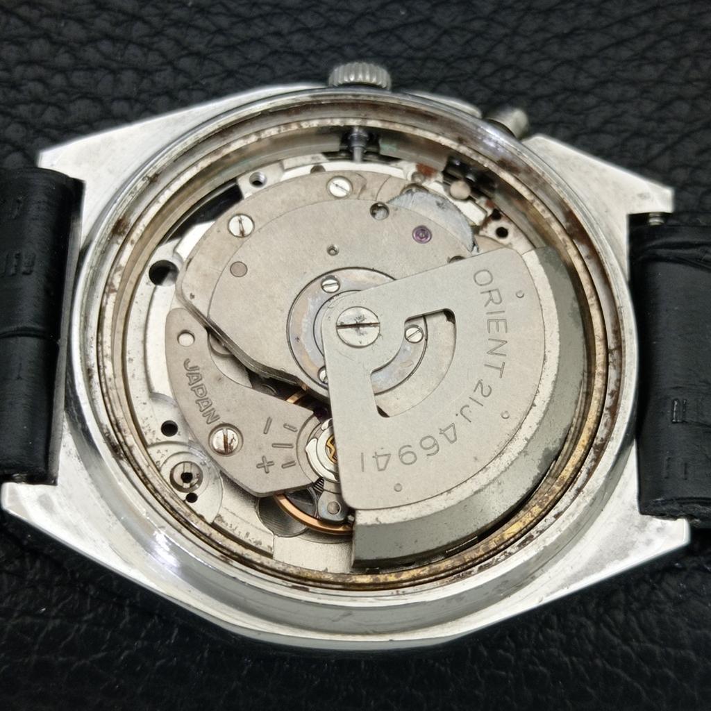 ЯПОНИЯ ВИНТАЖНЫЕ ORIENT CRYSTAL АВТОМАТИЧЕСКИЕ 46941 МУЖСКИЕ ОРИГИНАЛЬНЫЕ ЧАСЫ С ЦИФЕРБЛАТОМ a705017-1