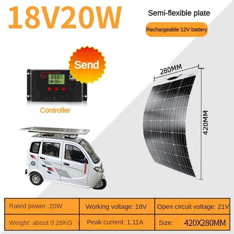 Новая гибкая солнечная панель 18 В бытовой фотоэлектрический модуль монокристаллическая солнечная панель система генерации электроэнергии