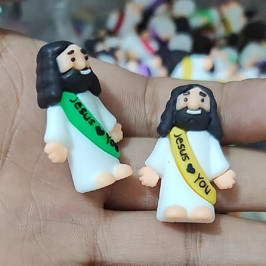 20-60 шт. Фигурки Маленького Иисуса Иисус любит тебя Мини-фигурки Иисуса Прятки Религиозные сувениры для вечеринки Воскресная школа Пасхальное яйцо