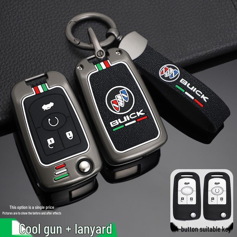 Buick Excelle Key Cover for 2015, 2008, 2011, 2013 Models - Remote Control Key Case
