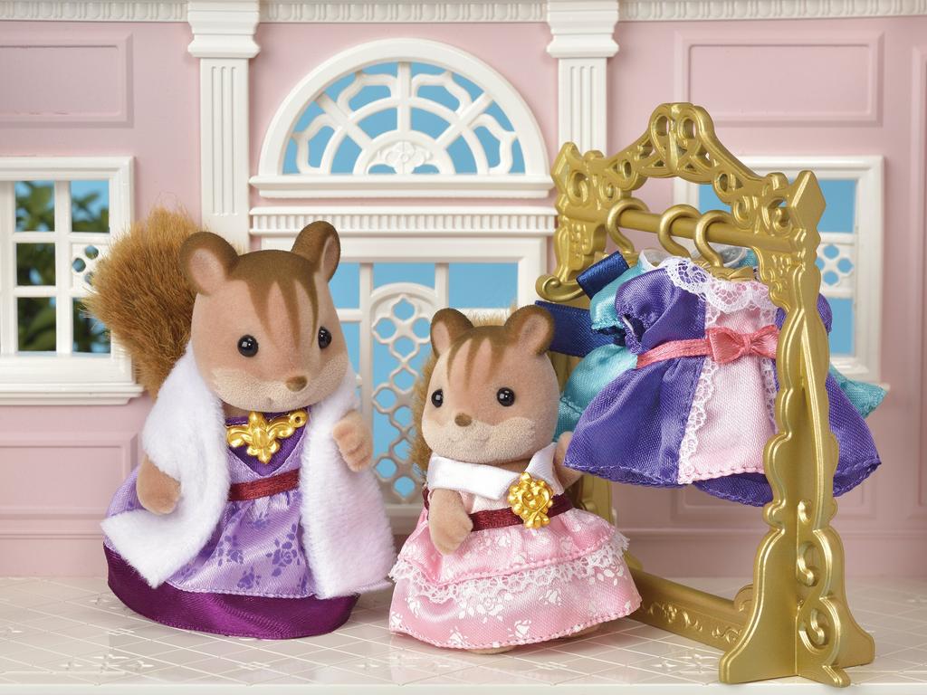 Sylvanian Families Town Dress Up Set ST Mark Сертификация для детей от 3 лет и старше Игрушечный кукольный домик Sylvanian Families EPOCH [Town (Фиолетовый и розовый)] ТД-02