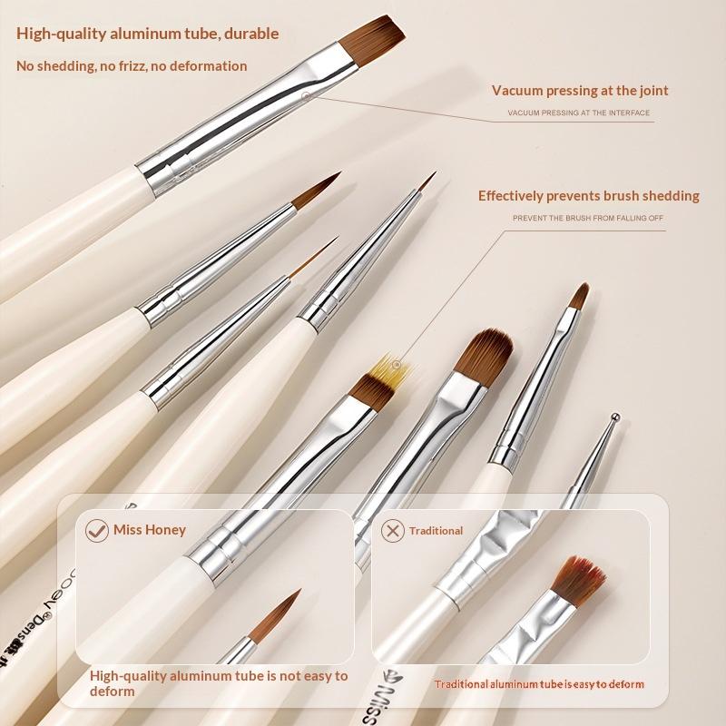 Nails Art Liner Brush Elongated Lines Drawing Painting Nail Design Pen Uv Gel 3D Carving Brush Professional Manicure Salon Tool